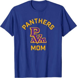 Prairie View A&M University Panthers Arched Mom T-Shirt - T-Shirt | Royal