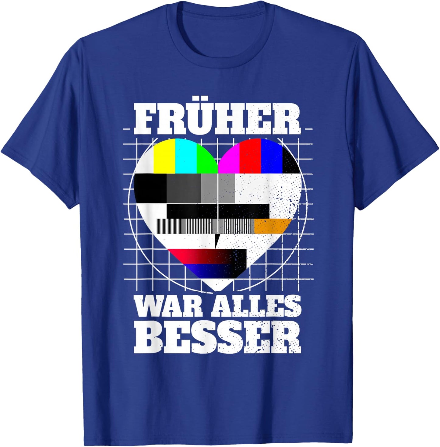 Früher War Alles Besser Testbild 90s Party 80s Costume , black T-Shirt - T-Shirt | Royal