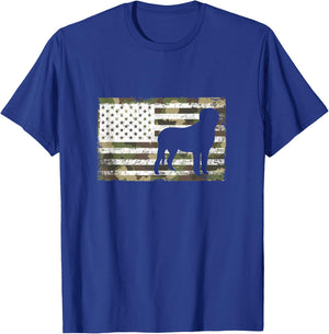 Funny English Mastiff Dog Mastiffs Dog Camouflage T-Shirt - T-Shirt | Royal