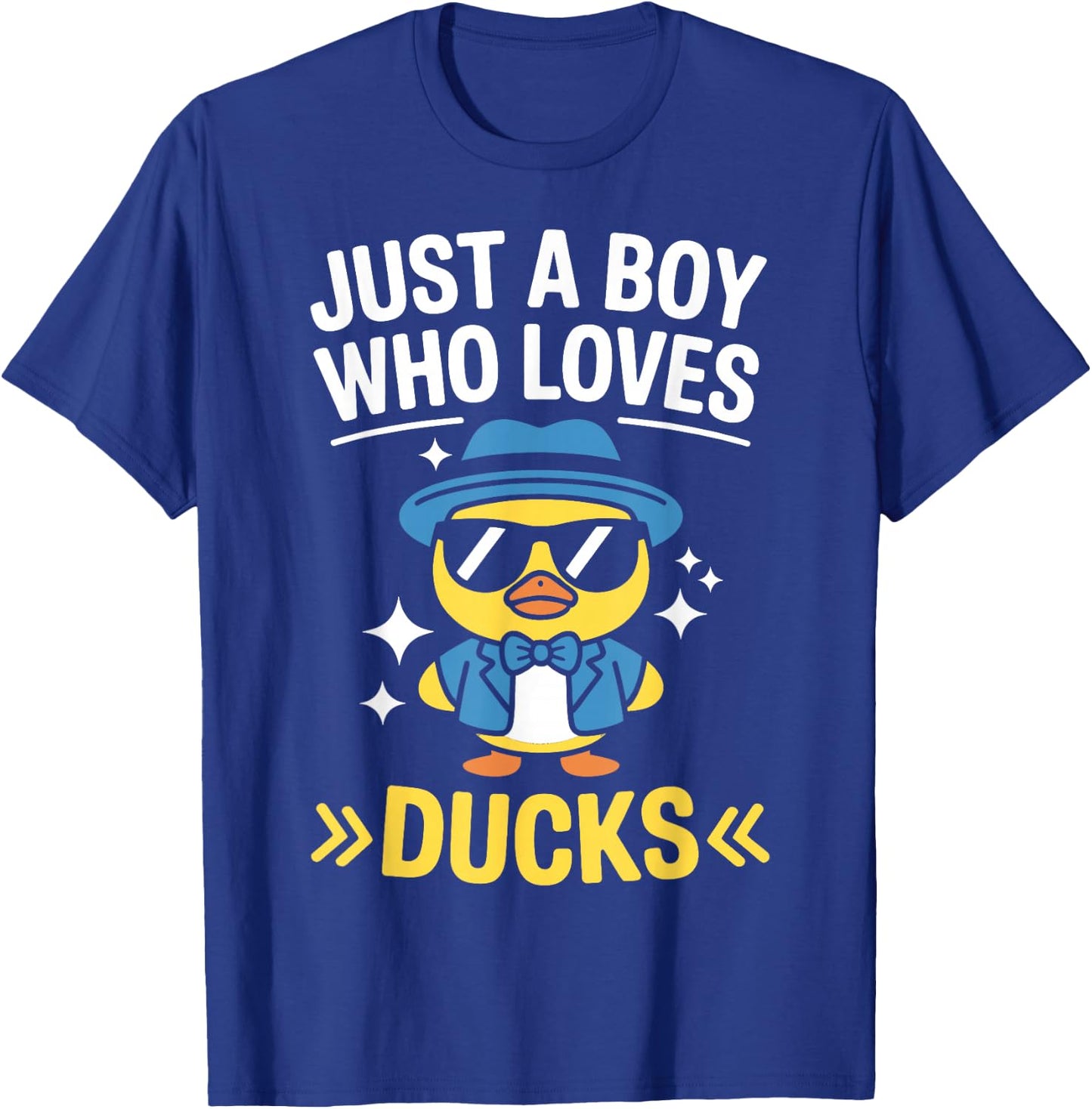 Just A Boy Who Loves Ducks Rubber Duck Style T-Shirt - T-Shirt | Royal