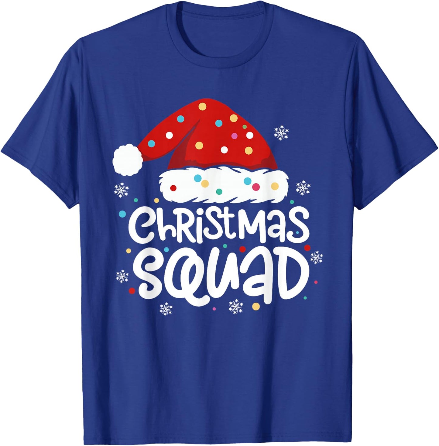Christmas Squad Family Group Matching Christmas Party Pajama T-Shirt - T-Shirt | Royal