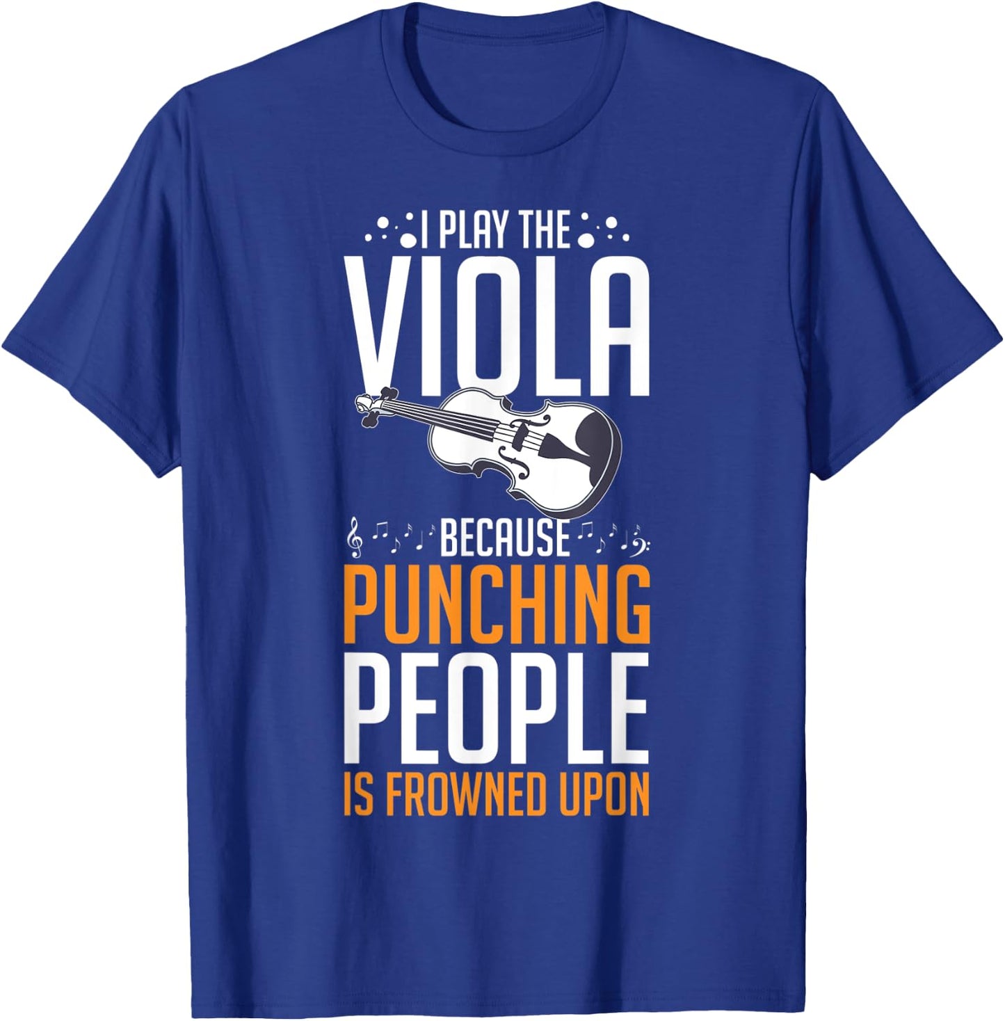 Viola Instrument Music Notes Player Lesson Beginner T-Shirt - T-Shirt | Royal