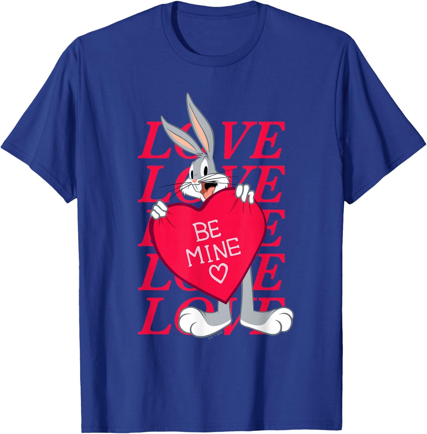 Looney Tunes Valentine's Day Bugs Bunny Be Mine T-Shirt - T-Shirt | Royal