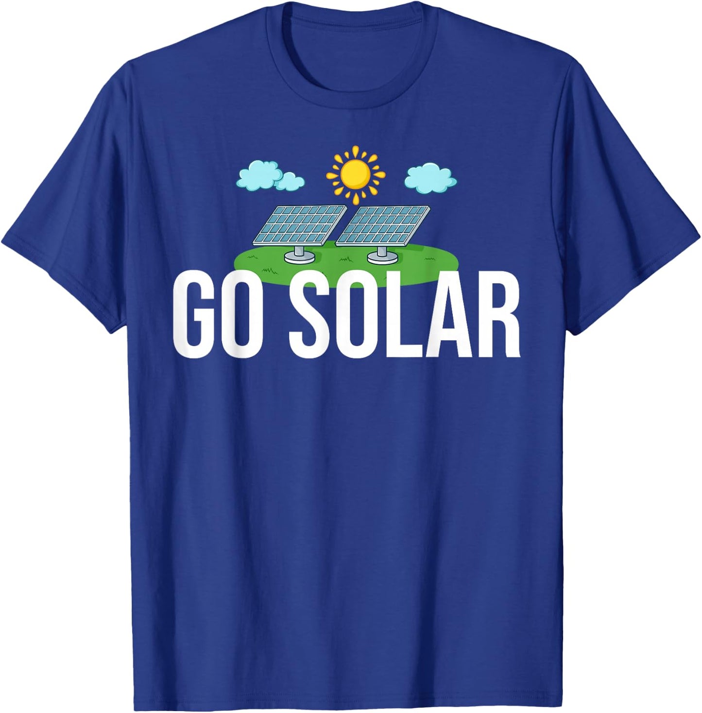 Solar Energy Power System Solar Panel Home T-Shirt - T-Shirt | Royal