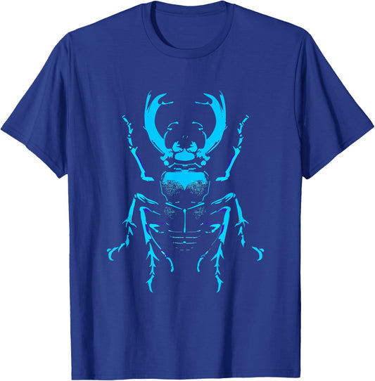 Stag Beetle - Vintage Stag Beetle Insect Bug Lover T-Shirt - T-Shirt | Royal