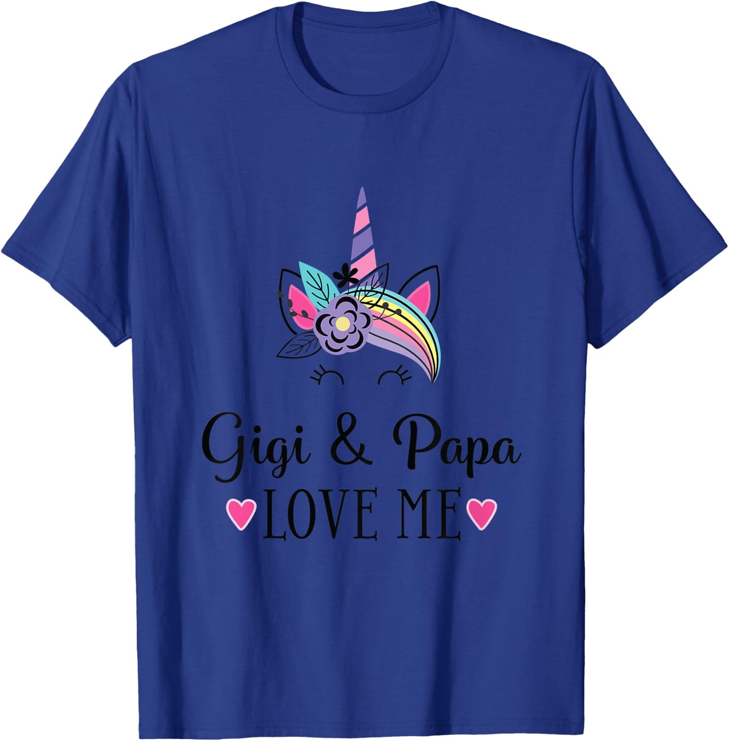 Kids Gigi and Papa Love Me Unicorn T-Shirt - T-Shirt | Royal