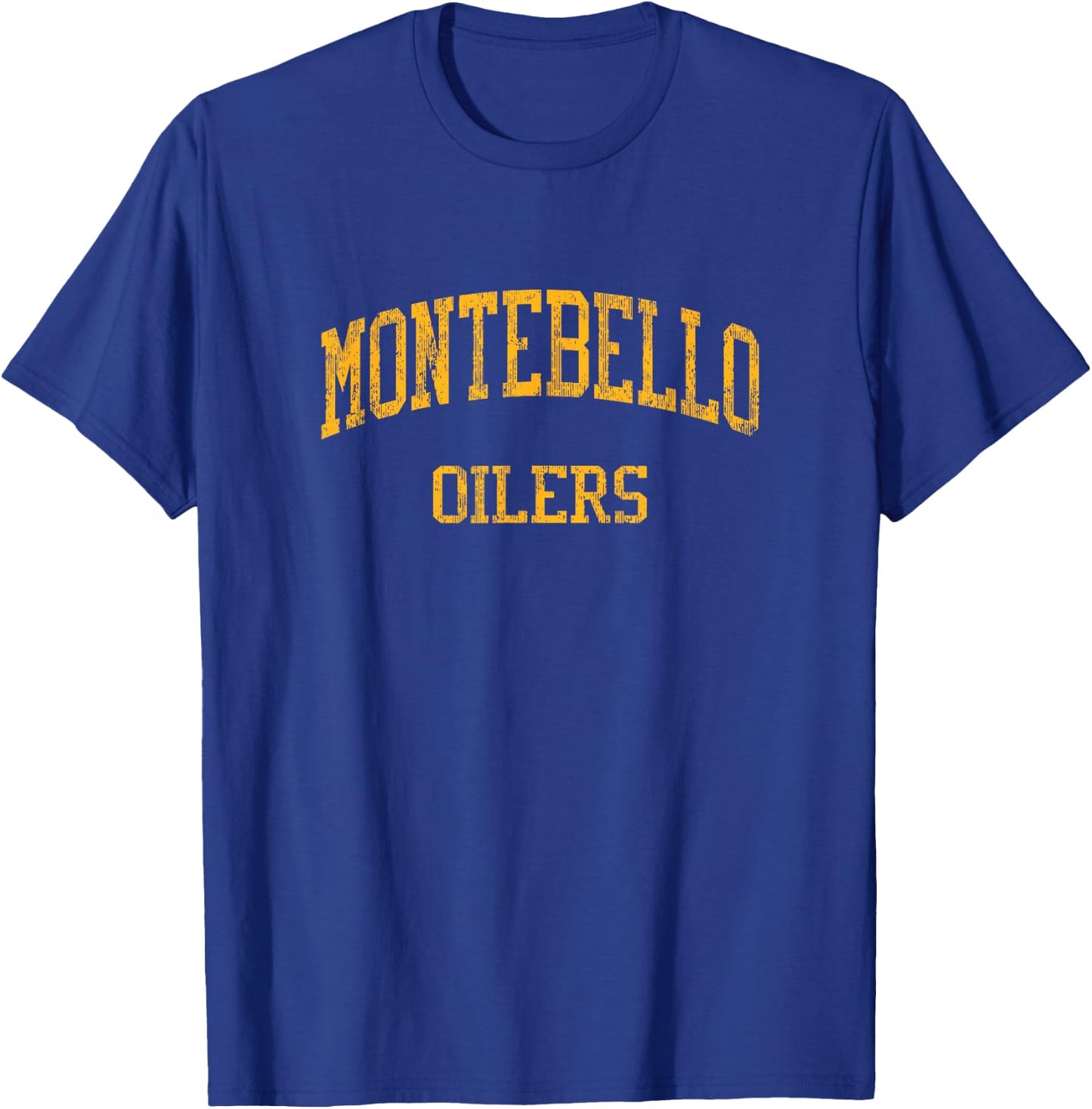 Montebello High School HS Montebello CA Vintage Sports T-Shirt - T-Shirt | Royal