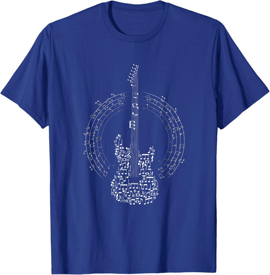 Electric Guitar Guitar Player Heavy Metal Rock Music Band , black T-Shirt - T-Shirt | Royal