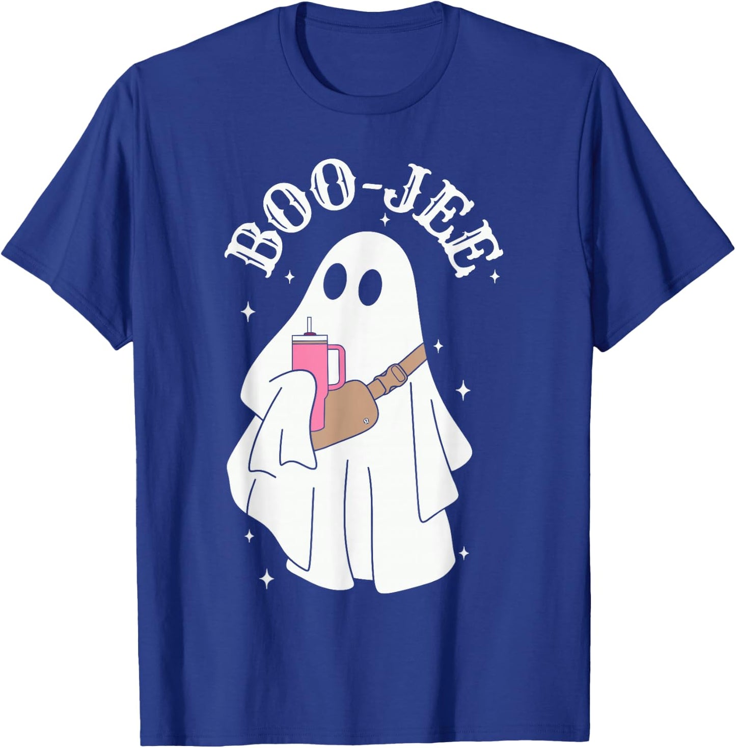 Boujee Boo-jee Cute Ghost Spooky Season Halloween Costume T-Shirt - T-Shirt | Royal