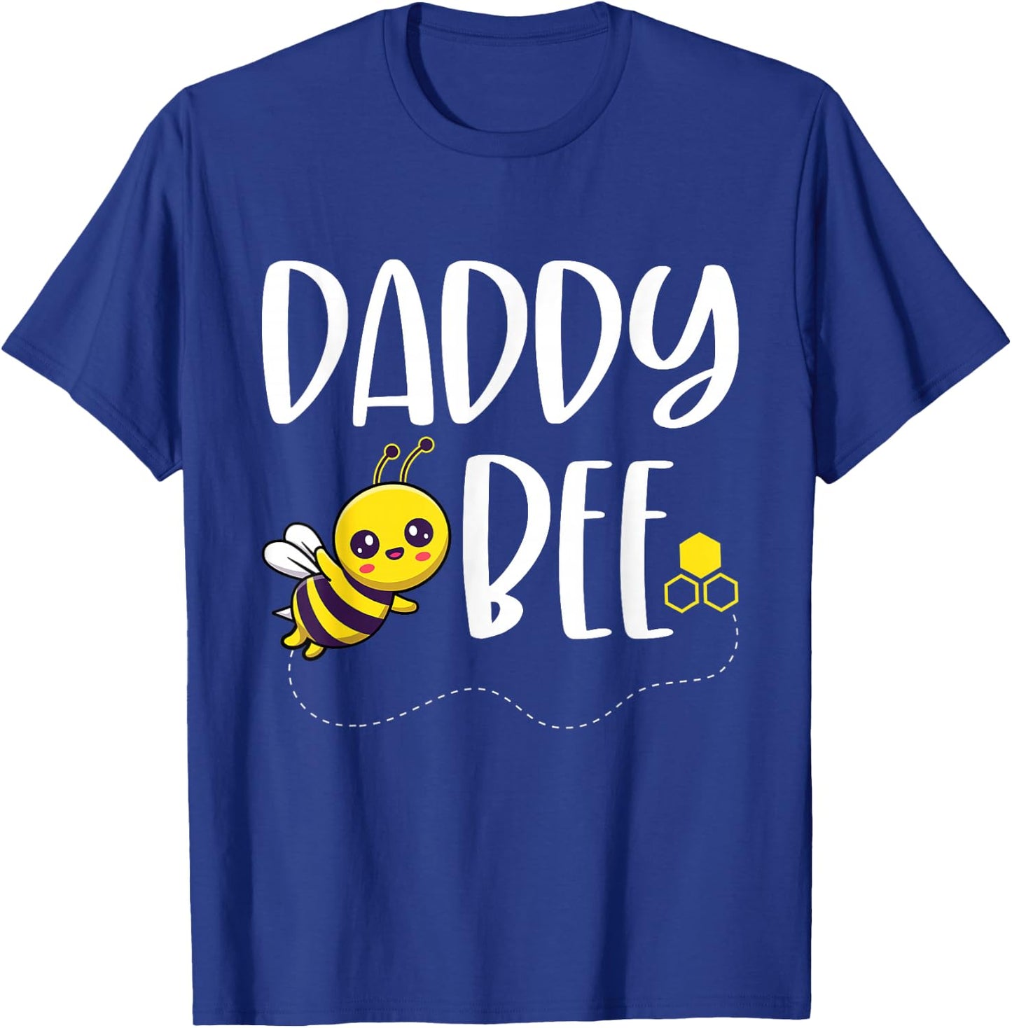Birthday Bee Family Matching Daddy Bee Dad Beekeeper Papa T-Shirt - T-Shirt | Royal