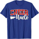 Proud Cheer Uncle On Father's Day Men's Cheerleader Uncle Black Small T-Shirt - T-Shirt | Royal