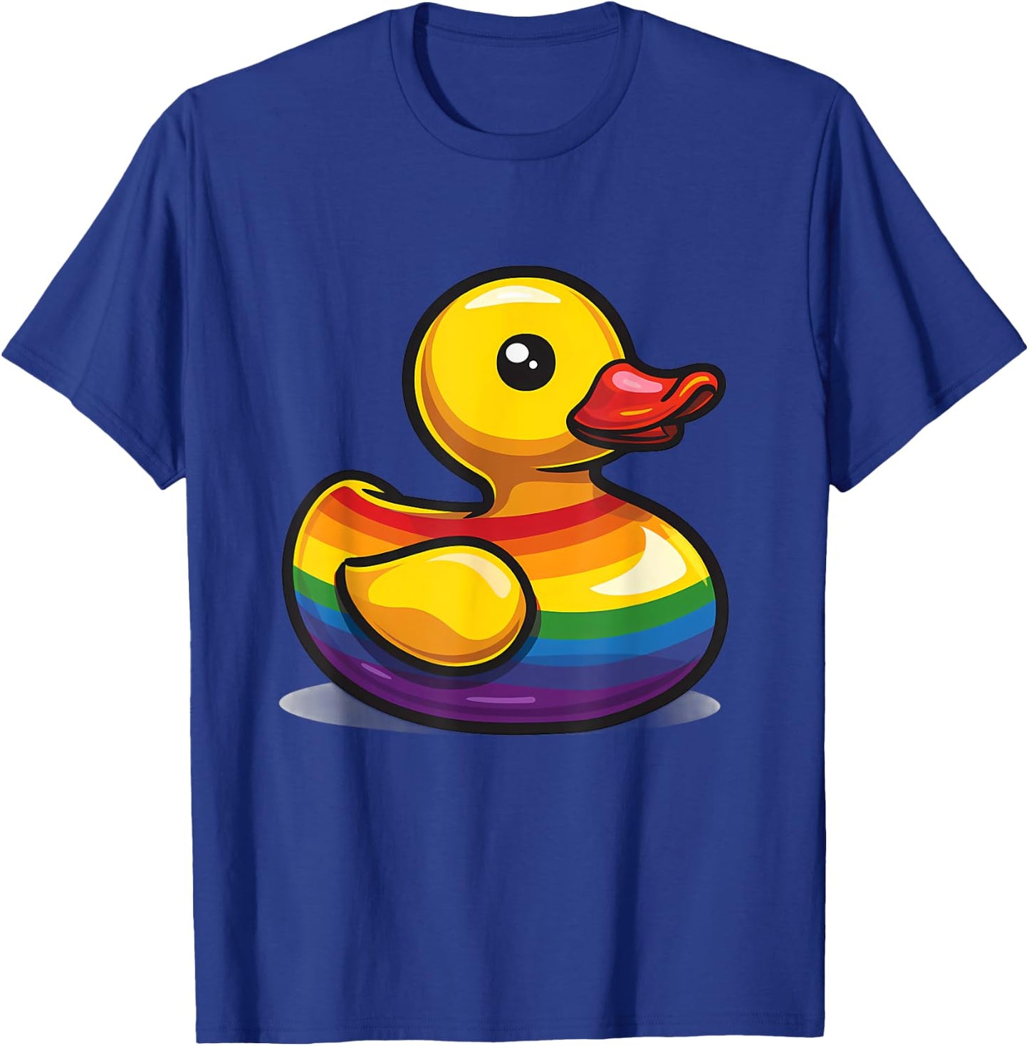 LGBT Rubber Duck Rainbow LGBTQ Gay Pride Month Lesbian Pride T-Shirt - T-Shirt | Royal