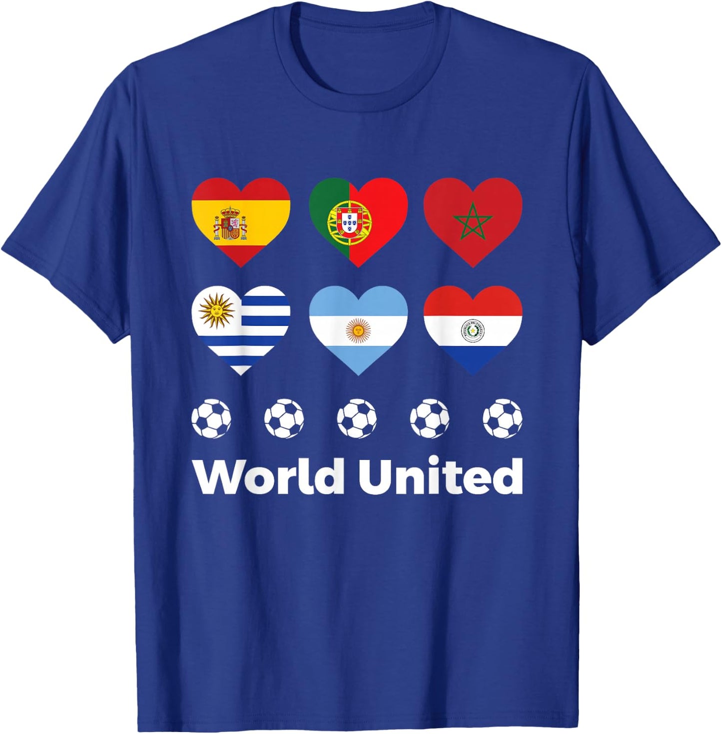 Soccer Football Tournament World United 2030 Love Sports T-Shirt - T-Shirt | Royal