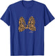Kids Disney Mickey and Friends Leopard Print Hair Bow Logo T-Shirt - T-Shirt | Royal