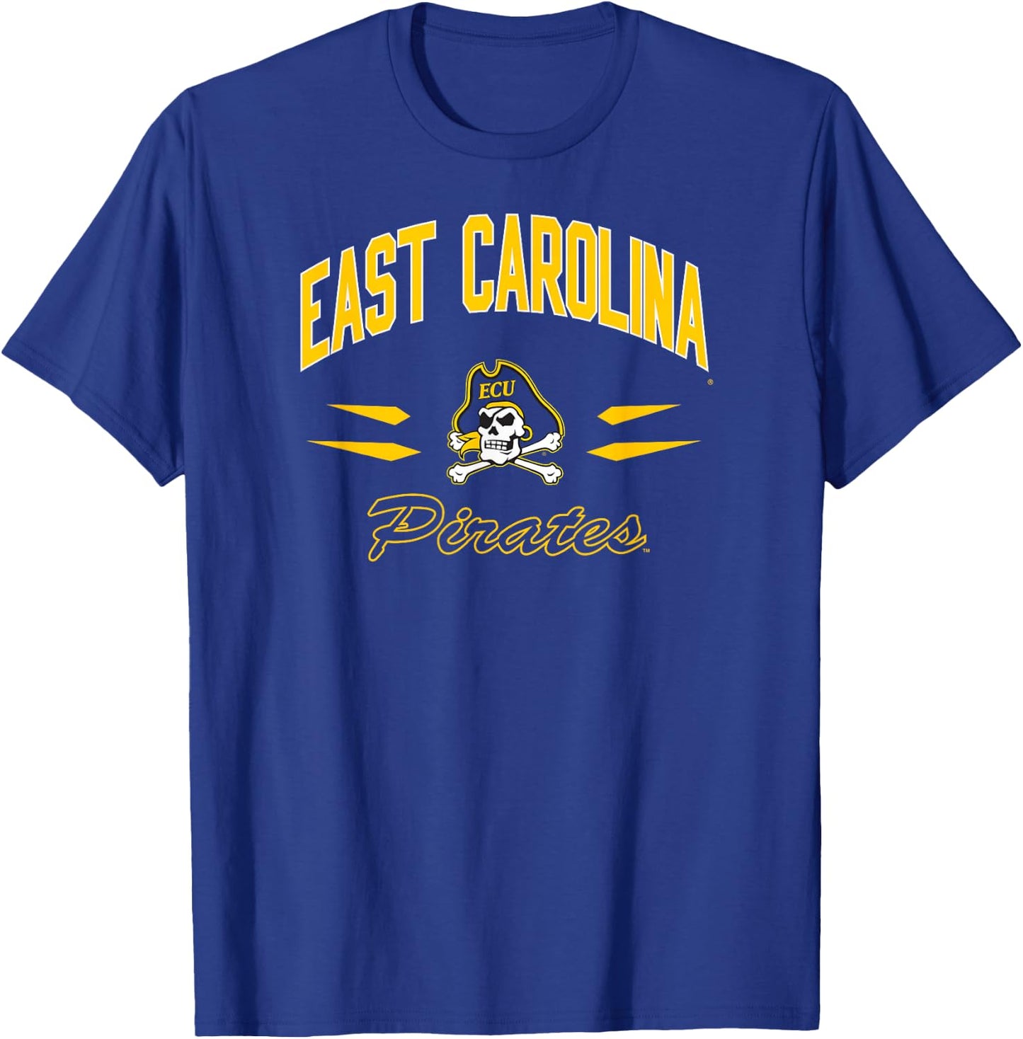 East Carolina Pirates Retro Diamond Team Officially Licensed T-Shirt - T-Shirt | Royal