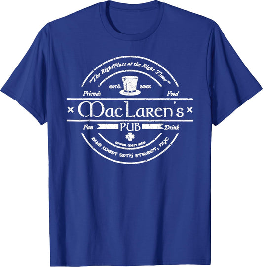 Vintage McClaren's Pub from How I Met Your Mother T-Shirt - T-Shirt | Royal