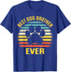 Best Dog Brother Ever Retro Paw Puppy Lover Men Women T-Shirt - T-Shirt | Royal