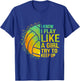 Try To Keep Up Girl Volleyball Cute Funny T-Shirt - T-Shirt | Royal