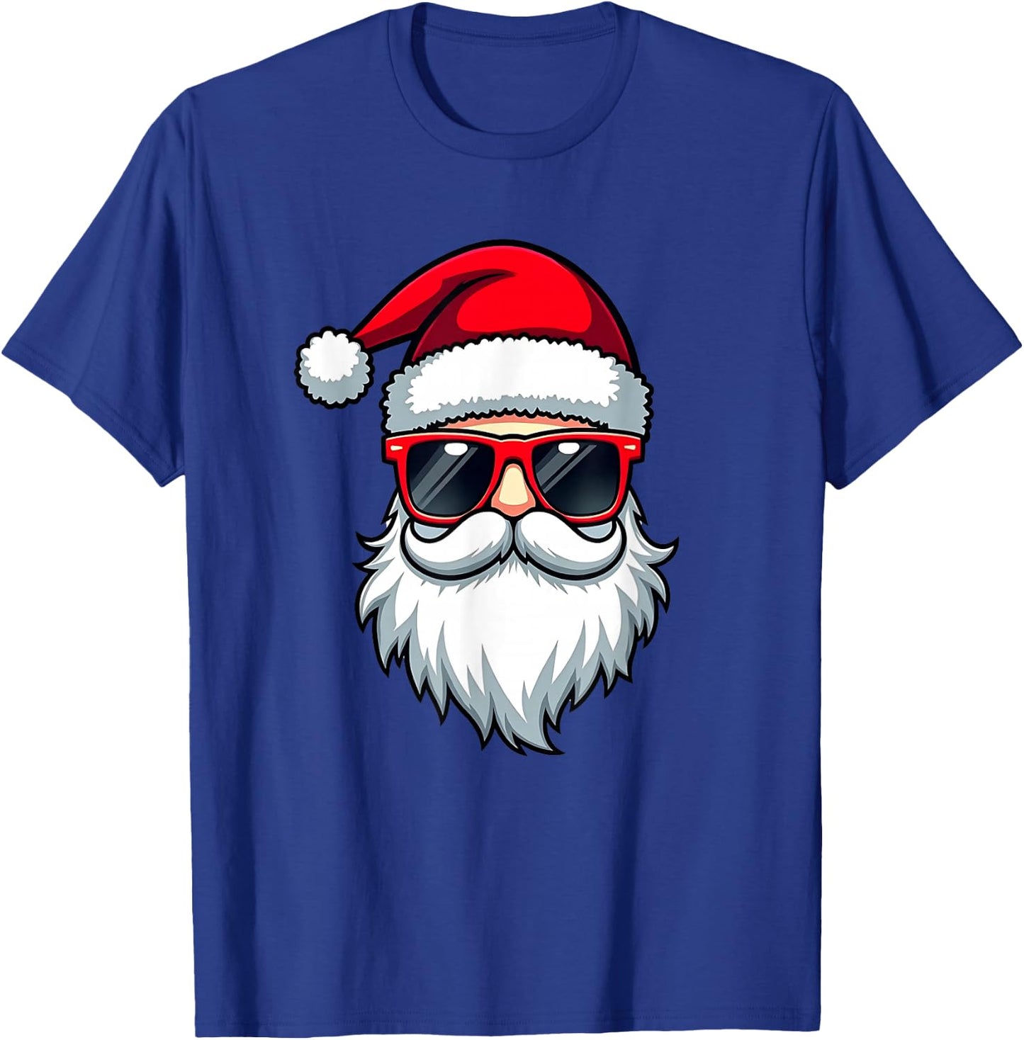 Cool Santa in Sunglasses Christmas Modern Holiday Art , Black, S T-Shirt - T-Shirt | Royal