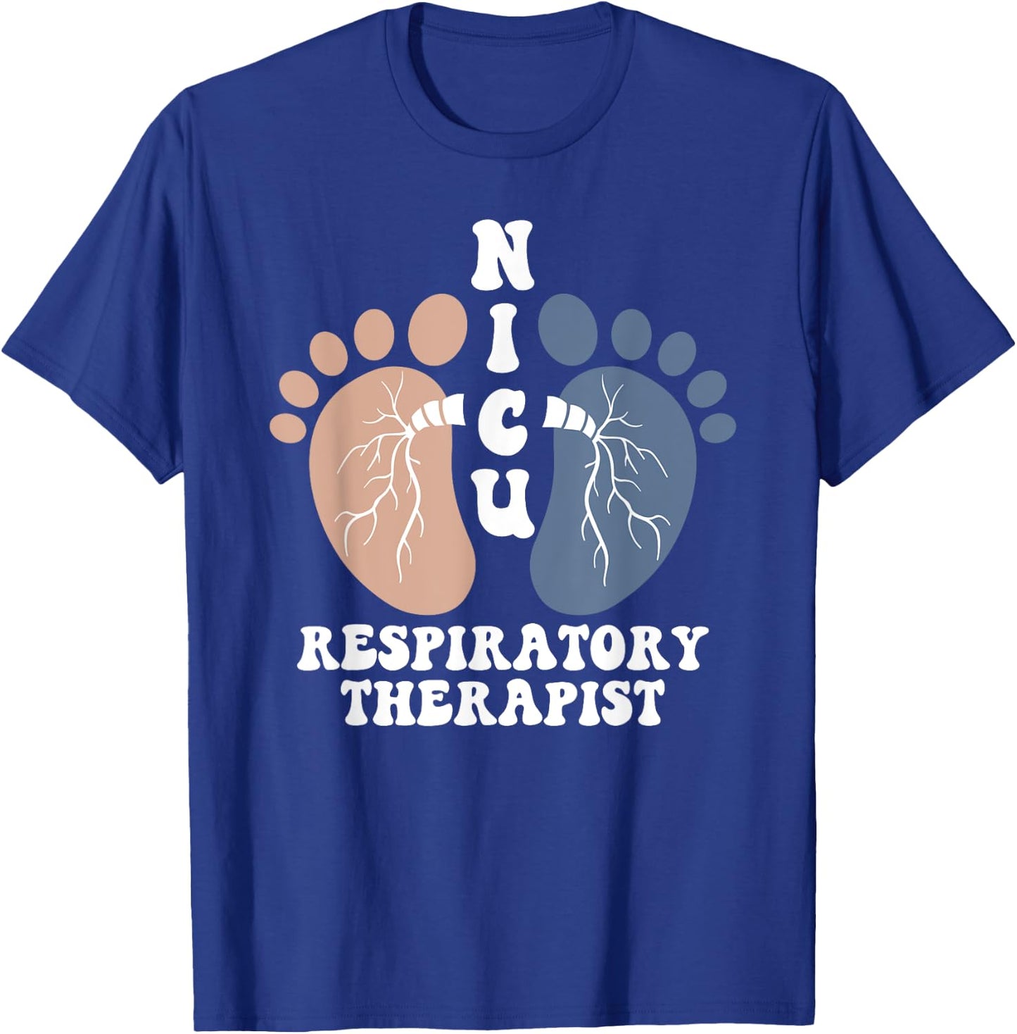 Nicu Respiratory Therapist RrT Care Credential Lung Squad T-Shirt - T-Shirt | Royal