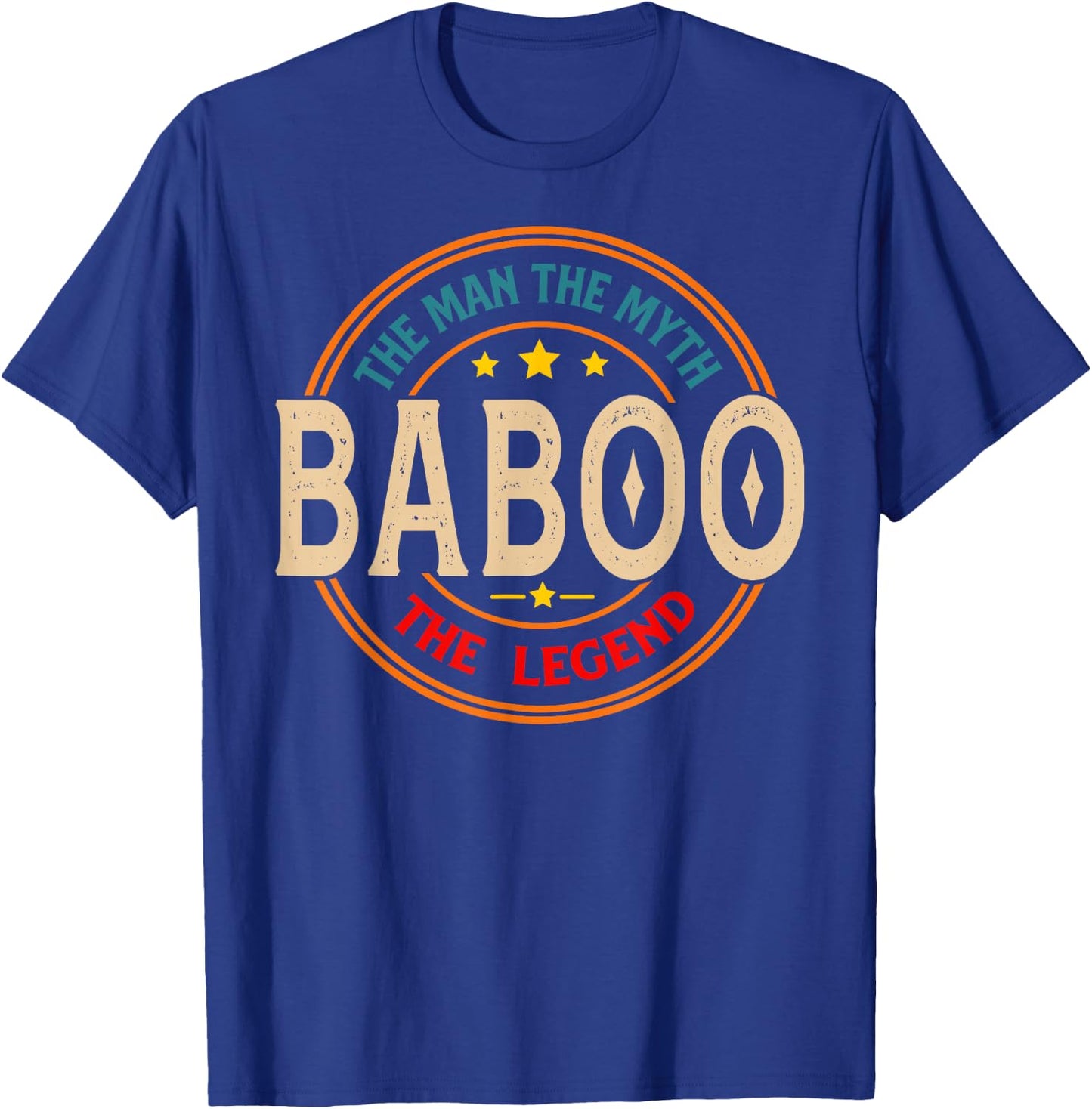 BABOO The Legend The Man, Funny BABOO Fathers Day T-Shirt - T-Shirt | Royal