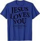 Jesus loves you, we love us (on the back) , gray T-Shirt - T-Shirt | Royal
