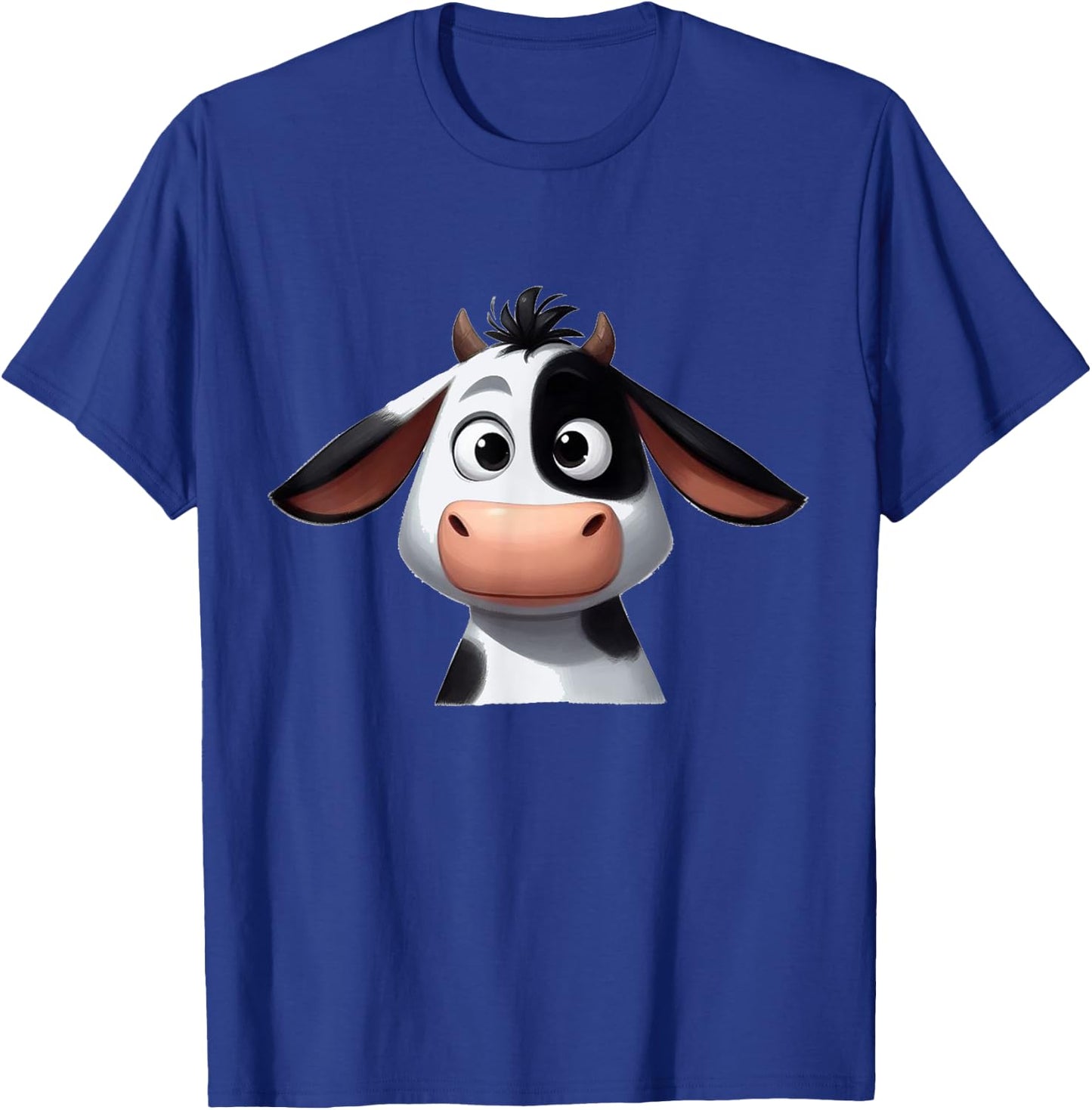 Kuh lustig süß niedlich Comic Cartoon Kühe Tiere , black T-Shirt - T-Shirt | Royal