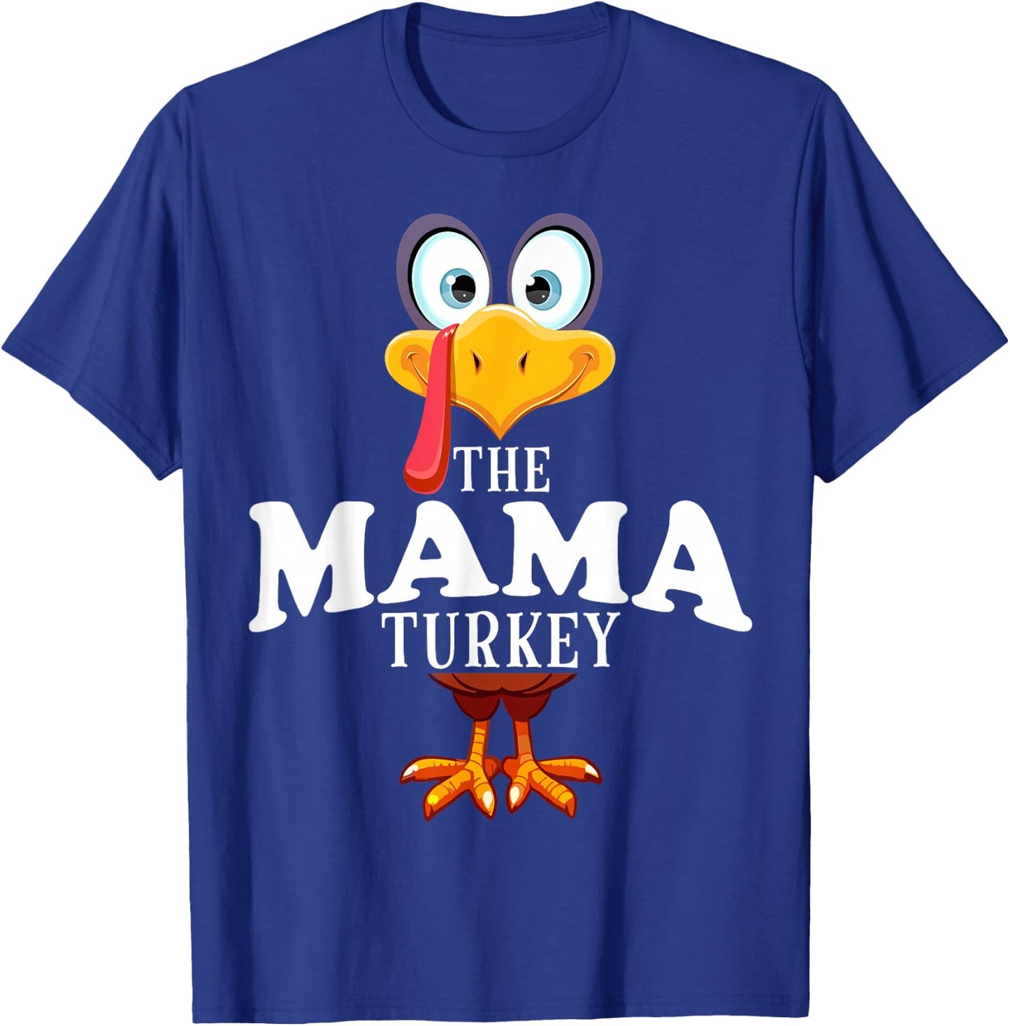 Thanksgiving The Mama Turkey Pajama T-Shirt - T-Shirt | Royal