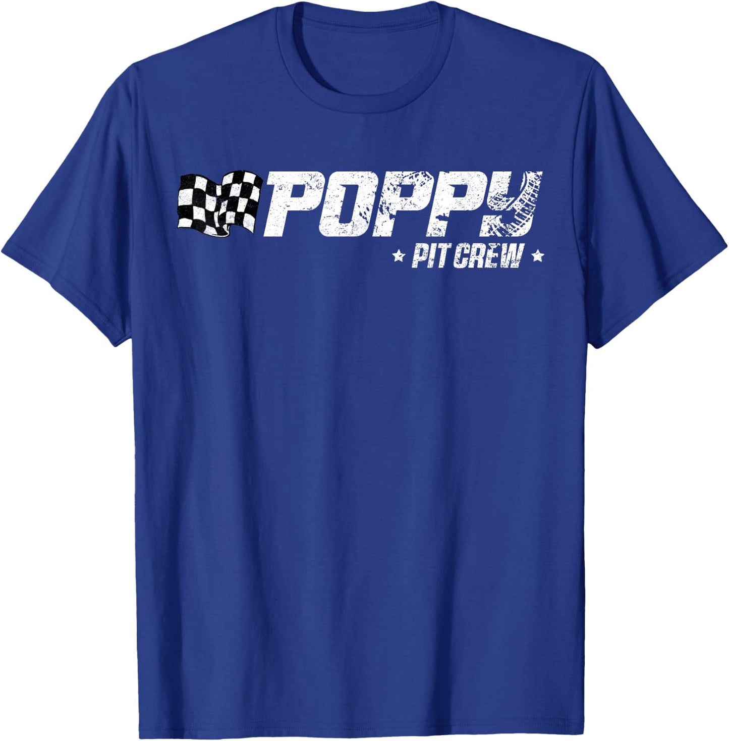 Poppy Pit Crew Race Car Birthday Family Racing T-Shirt - T-Shirt | Royal