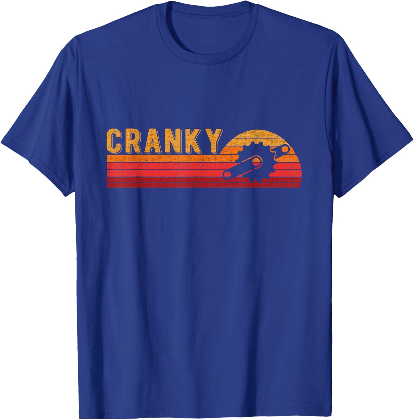 Bicycle Cranky Retro Gift T-Shirt - T-Shirt | Royal