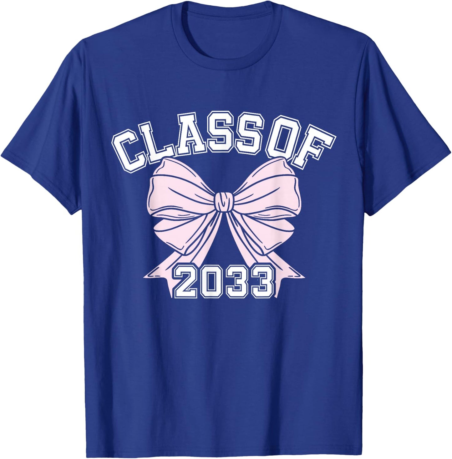 Class Of 2033 Coquette Bow Class Of T-Shirt - T-Shirt | Royal