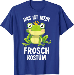Das ist mein Frosch Kostüm Frog könig Karneval Fasching , black T-Shirt - T-Shirt | Royal
