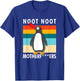 Rude Noot Noot Motherf-ers Sarcastic Graphic Penguin T-Shirt - T-Shirt | Royal