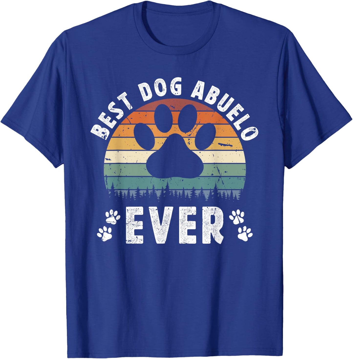 Best Dog Abuelo Ever Dog Lover Abuelo Dog Owner Abuelo T-Shirt - T-Shirt | Royal