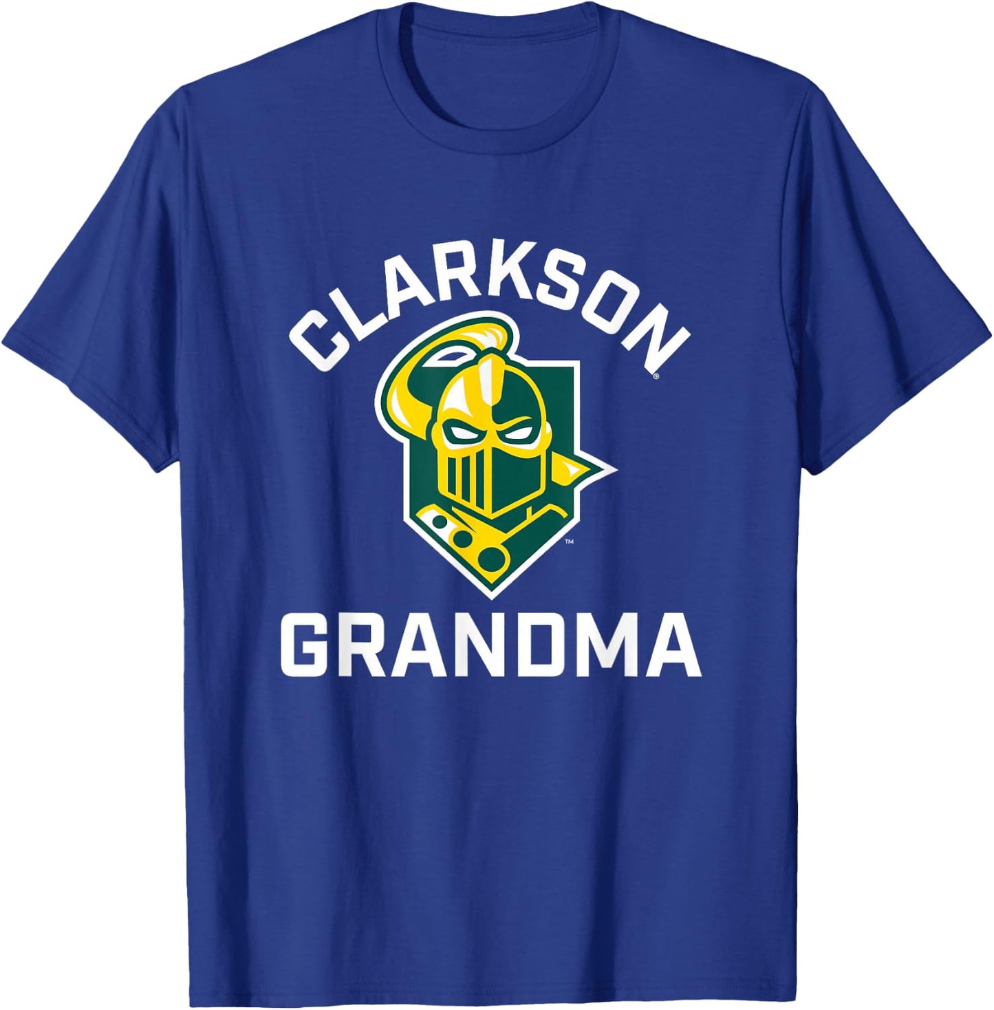 Clarkson University Golden Knights Arched Grandma T-Shirt - T-Shirt | Royal