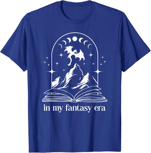 Book Dragon Romantasy In My Fantasy Era Dark Romance Bookish T-Shirt - T-Shirt | Royal