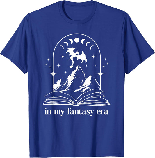 Book Dragon Romantasy In My Fantasy Era Dark Romance Bookish T-Shirt - T-Shirt | Royal