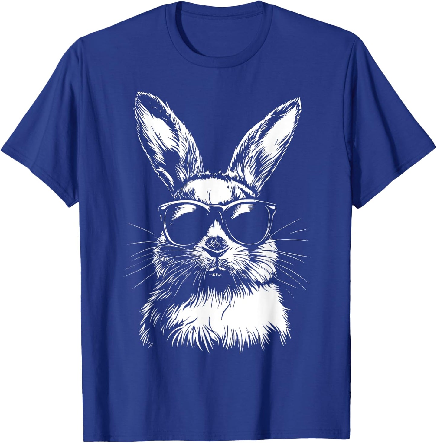 Rabbit Easter Bunny Sunglasses T-Shirt - T-Shirt | Royal