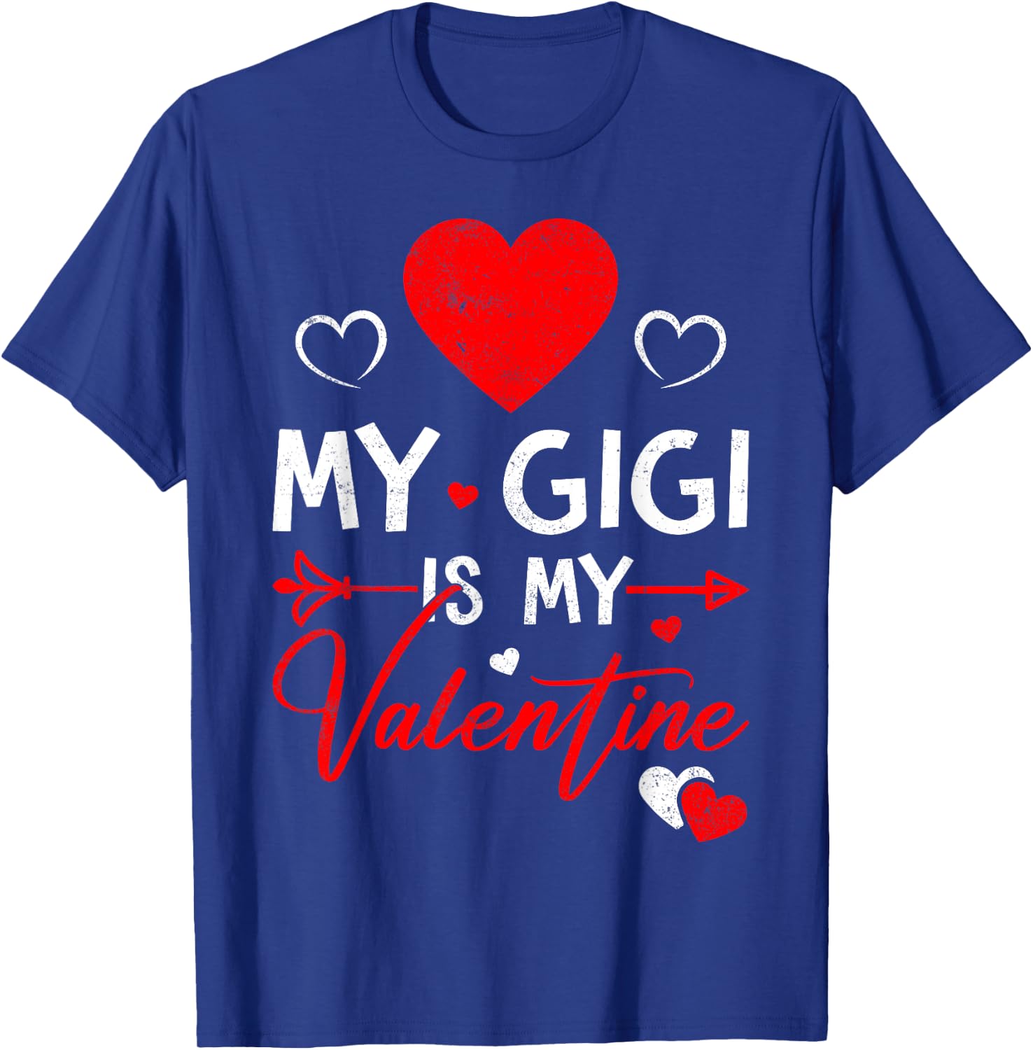 Family Matching Love Heart My Gigi Is My Valentine T-Shirt - T-Shirt | Royal