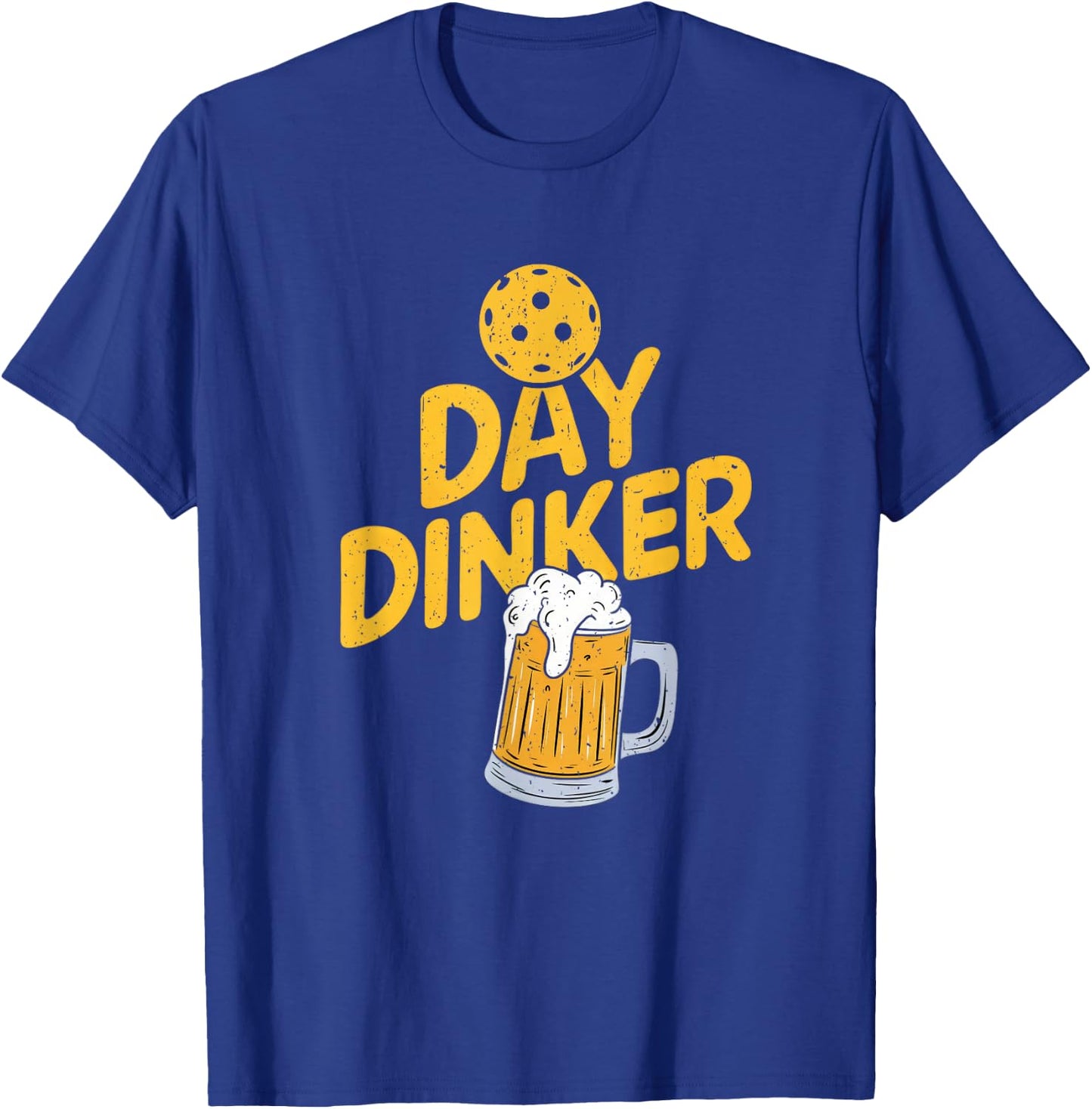 Day Dinker Funny Pickleball Player Beer Lover Drinker T-Shirt - T-Shirt | Royal