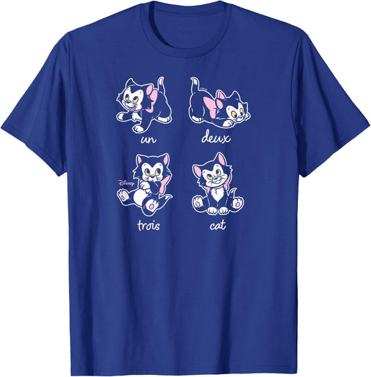 Figaro - Un Deux Trois Cat T-Shirt - T-Shirt | Royal