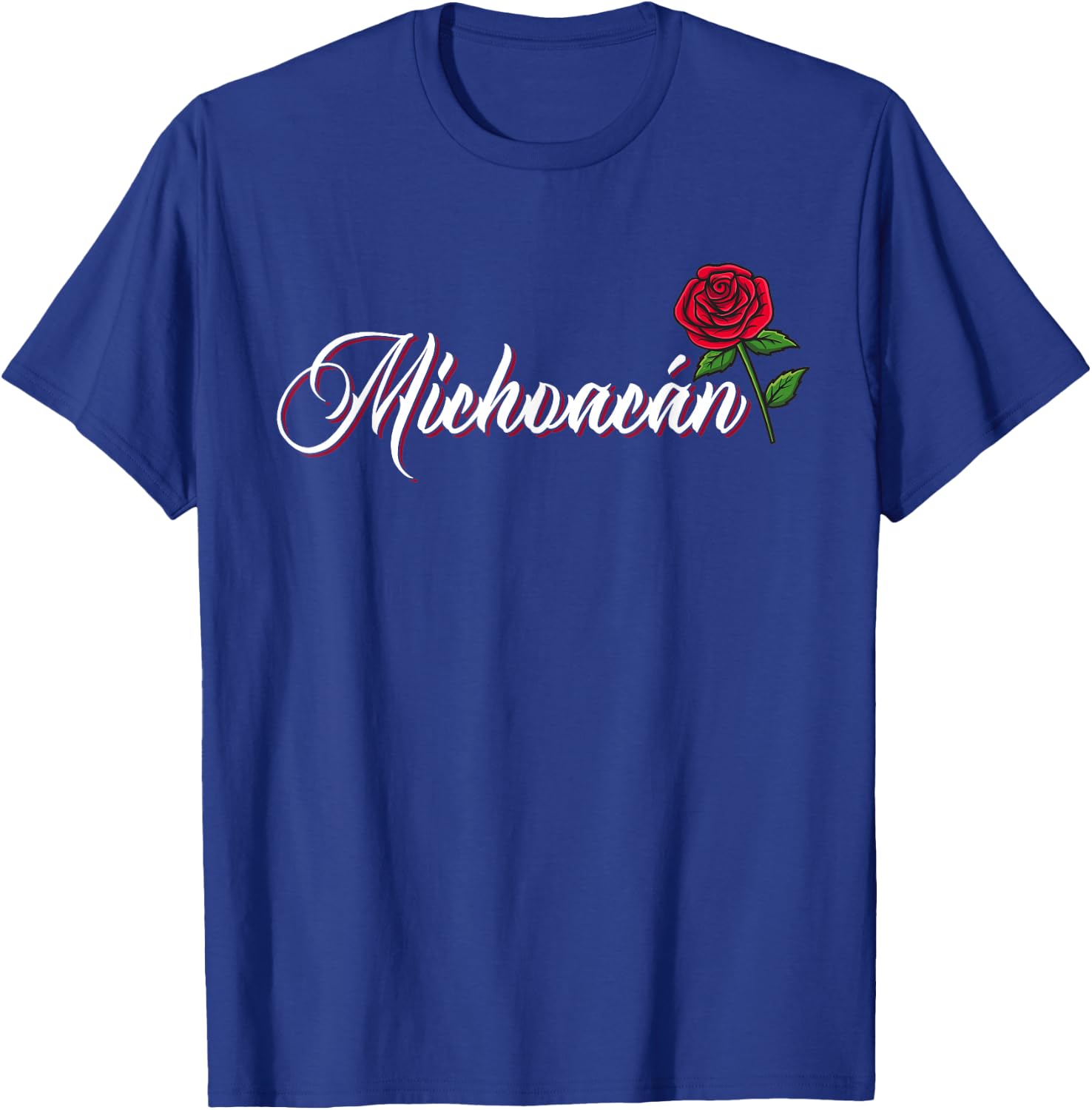 Michoacan Mexicana Latina Rose Heritage T-Shirt - T-Shirt | Royal