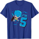 Kids Batman 5th Birthday Cute I'm 5 T-Shirt - T-Shirt | Royal