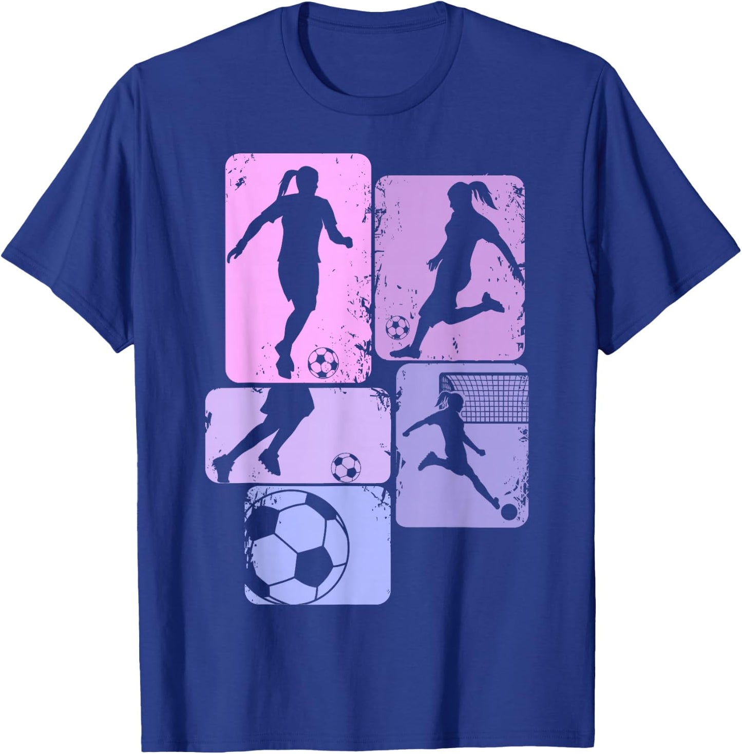 Fußball Mädchen Fußballerin Damen Fußballspielerin T-Shirt - T-Shirt | Royal