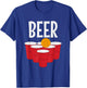 Funny Beer Pong drinking Halloween Carnival Partner Costume T-Shirt - T-Shirt | Royal