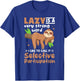Sloth Animals - Lazy Is A Very Strong Word T-Shirt - T-Shirt | Royal