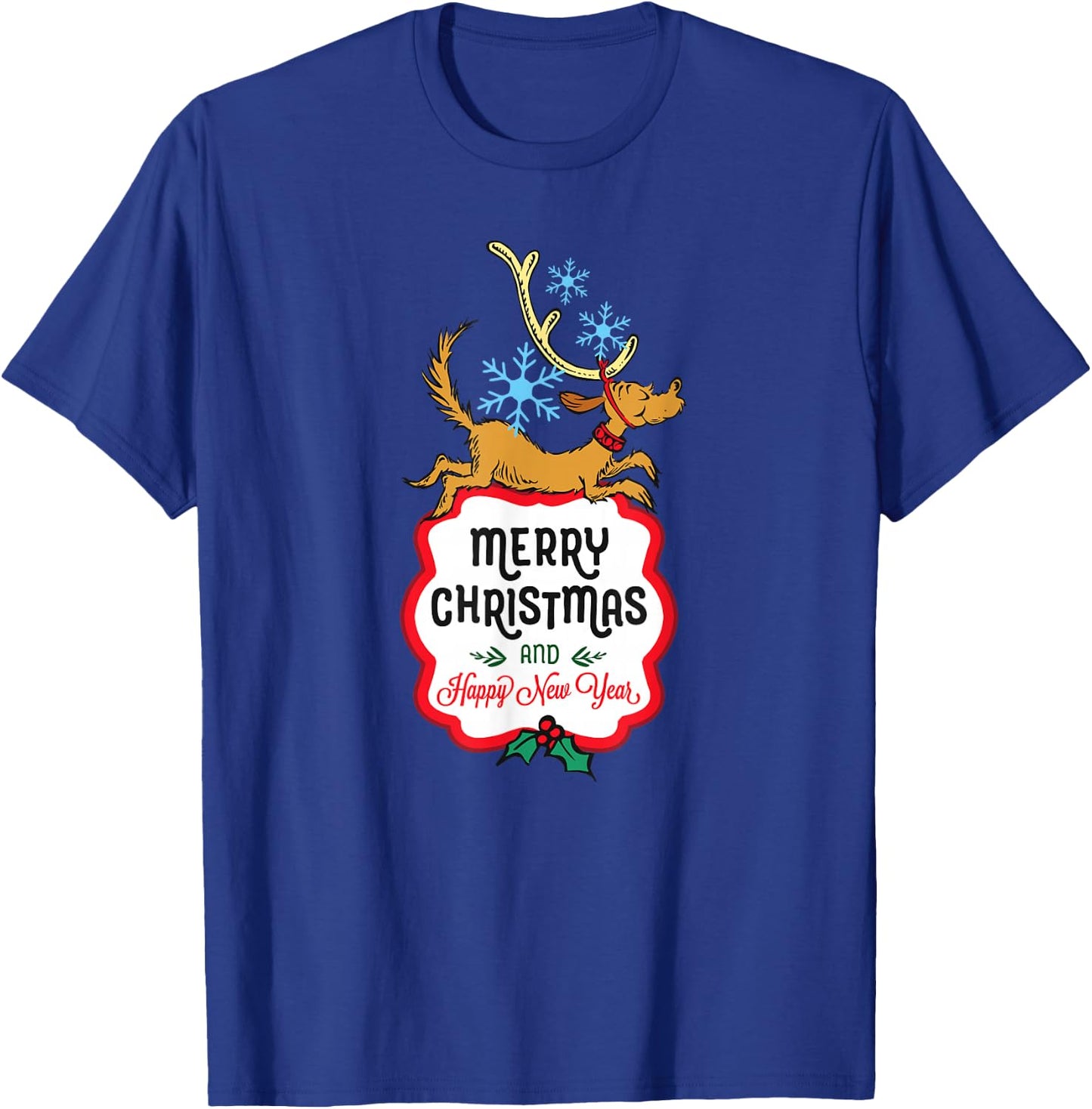 Dr. Seuss Happy New Year Max T-Shirt - T-Shirt | Royal