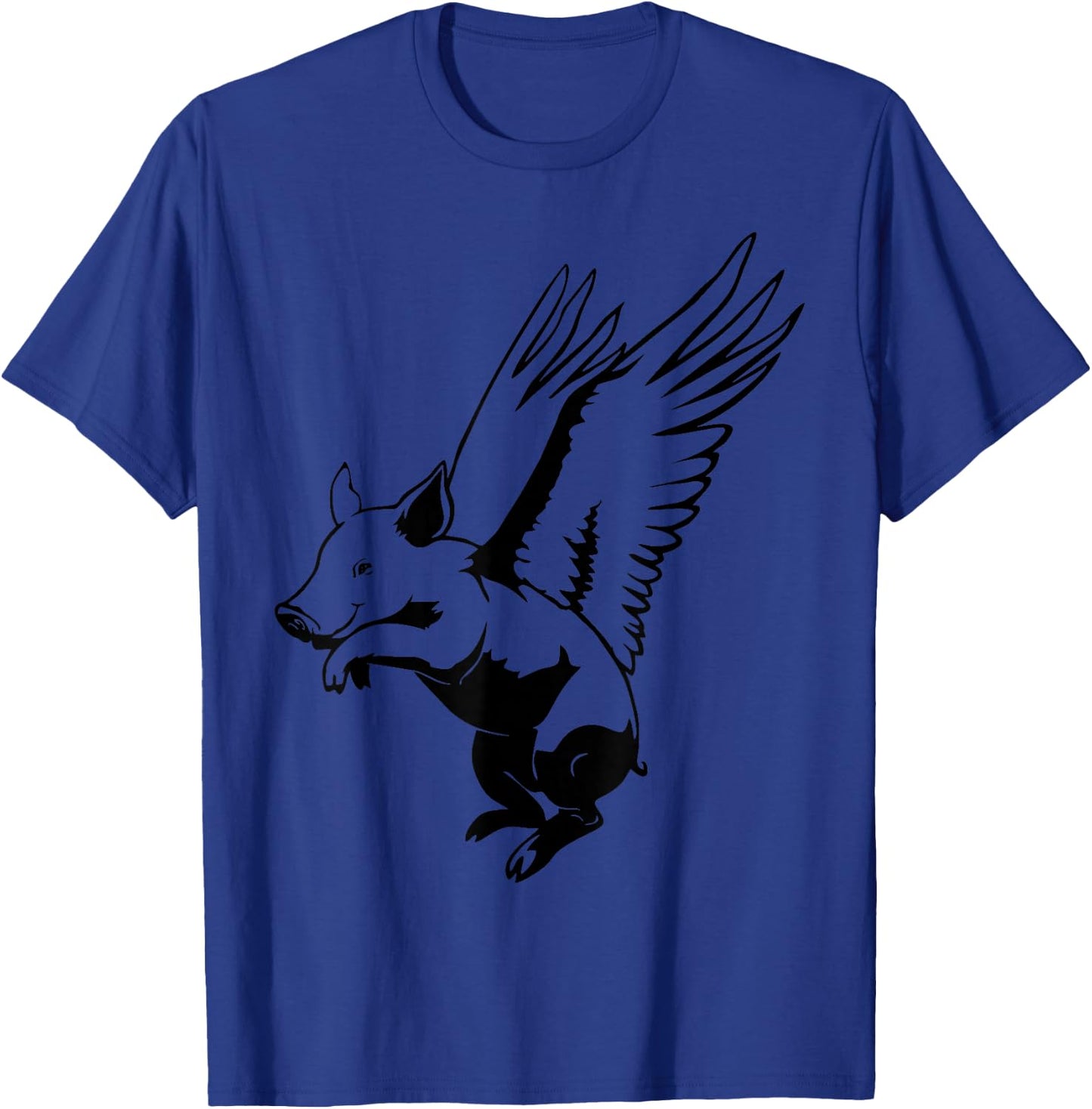 Flying Pig with Wings Fly Pig Lovers T-Shirt - T-Shirt | Royal