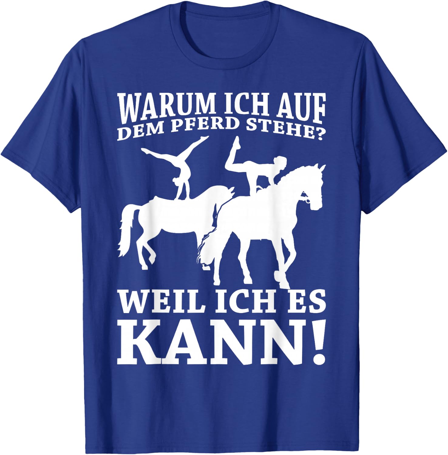 Women's Horse Vaulting Girls' , black T-Shirt - T-Shirt | Royal