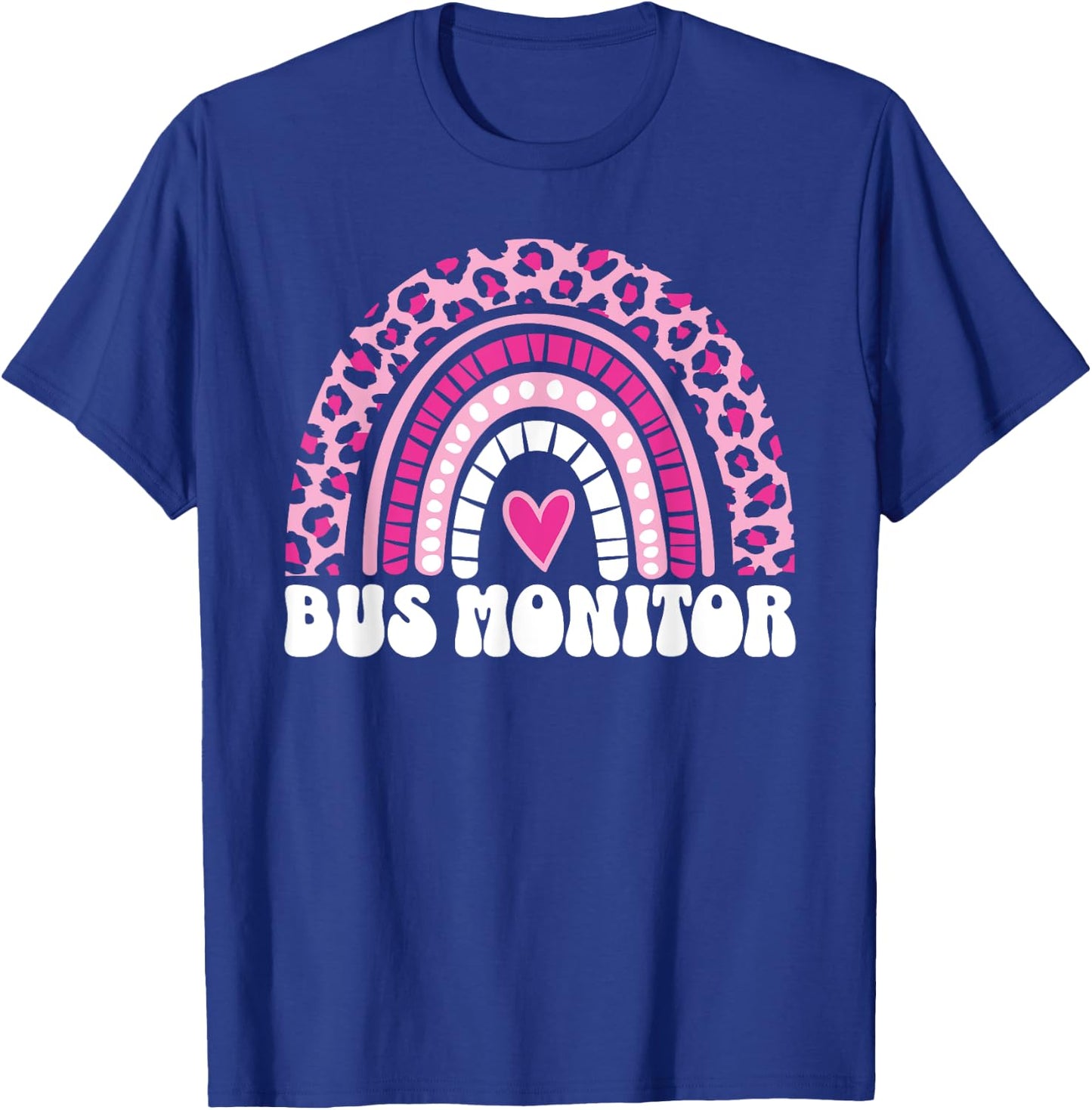 Bus Monitor Girls Cute School Bus Monitor Aide T-Shirt - T-Shirt | Royal